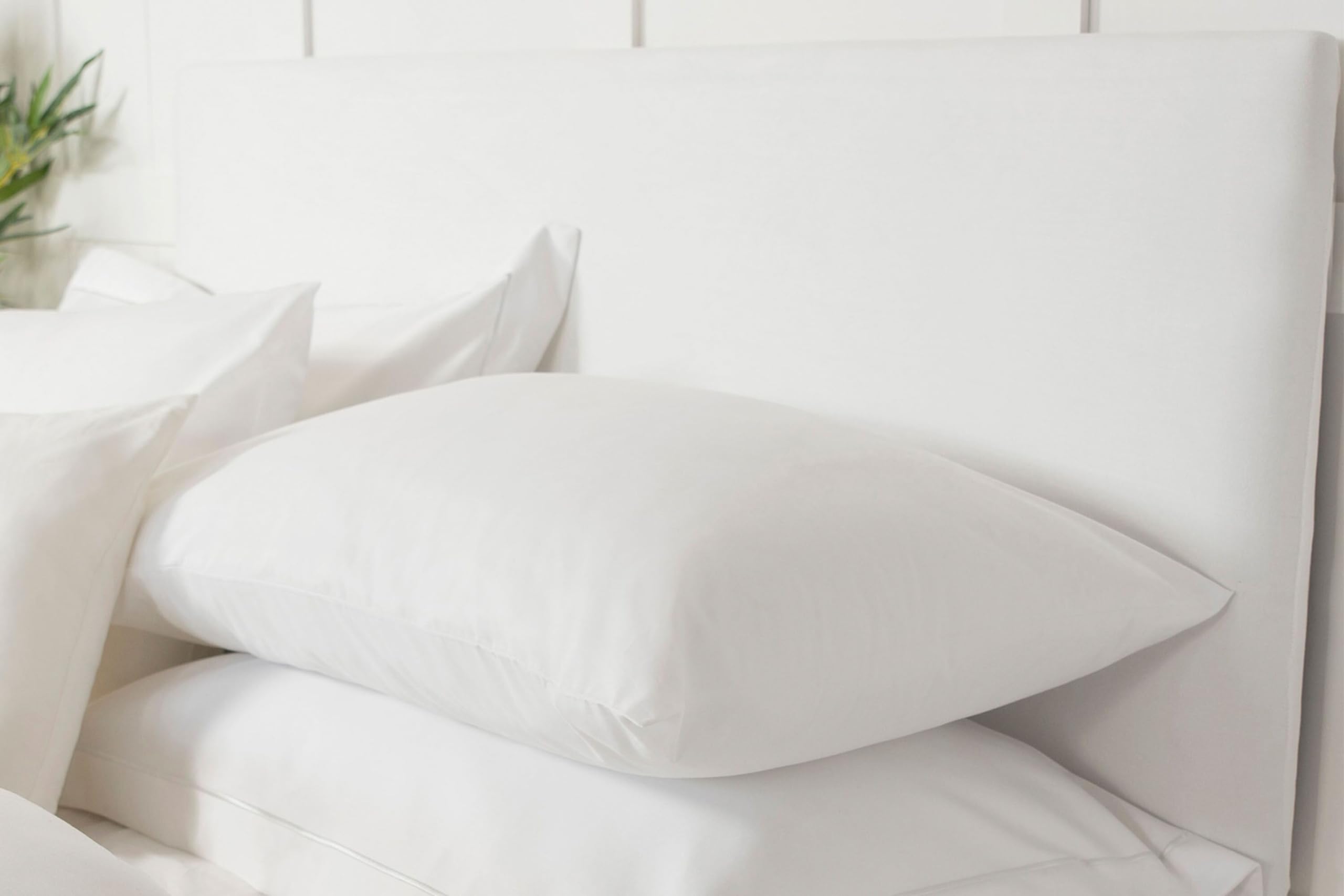 Belledorm Headboard Wrap - Transforms a drab looking Headboard - Luxury Faux Suede - 70cm Height (White, Single)