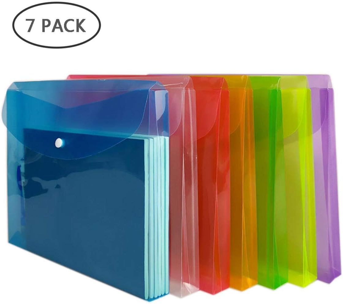 TIENO Poly Envelope Legal Expandable File Folders