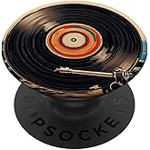 Vinyl Record Player Vinyl Collector Retro Music Lover PopSockets Adhesive PopGrip
