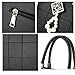 SUNROLAN Women's Top Handle Satchel Handbags Shoulder Bag Messenger Tote Bag Purse PU Leather