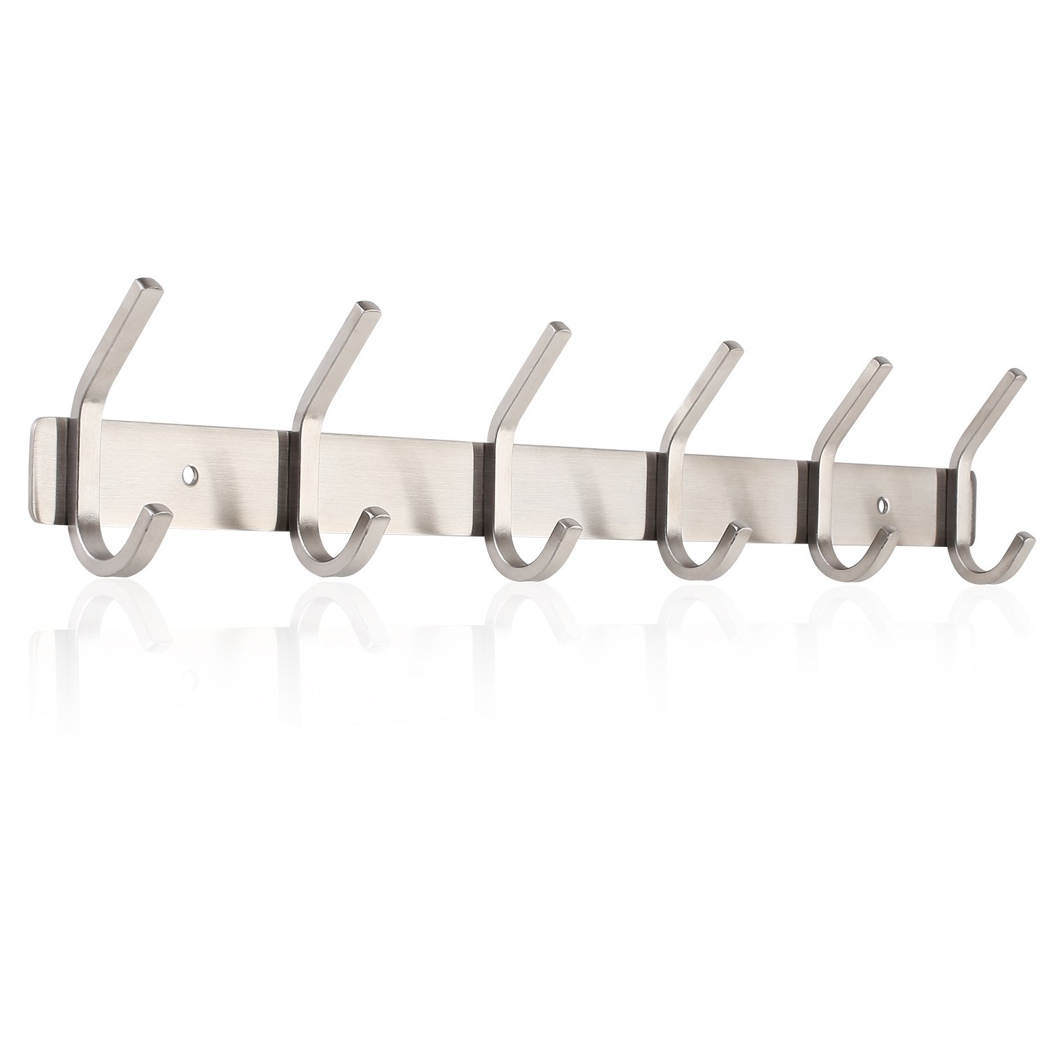 Dyiom Wall Mounted Bathroom Foldable Towel Rack With Towel Hook And 4 Adjustable Towel Bars In Polished Silver B07yksc5cq