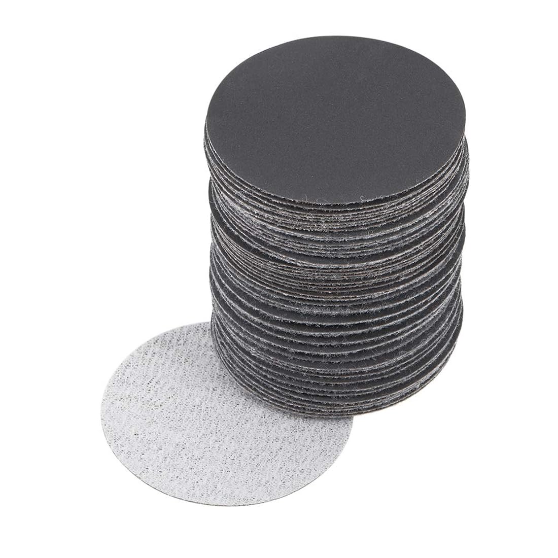 MACHSWON 2-Inch Sanding paper disc Drill Sanding Attachment Wet or dry sandpaper hook and loop sanding discs 800 Grit 50 Pcs