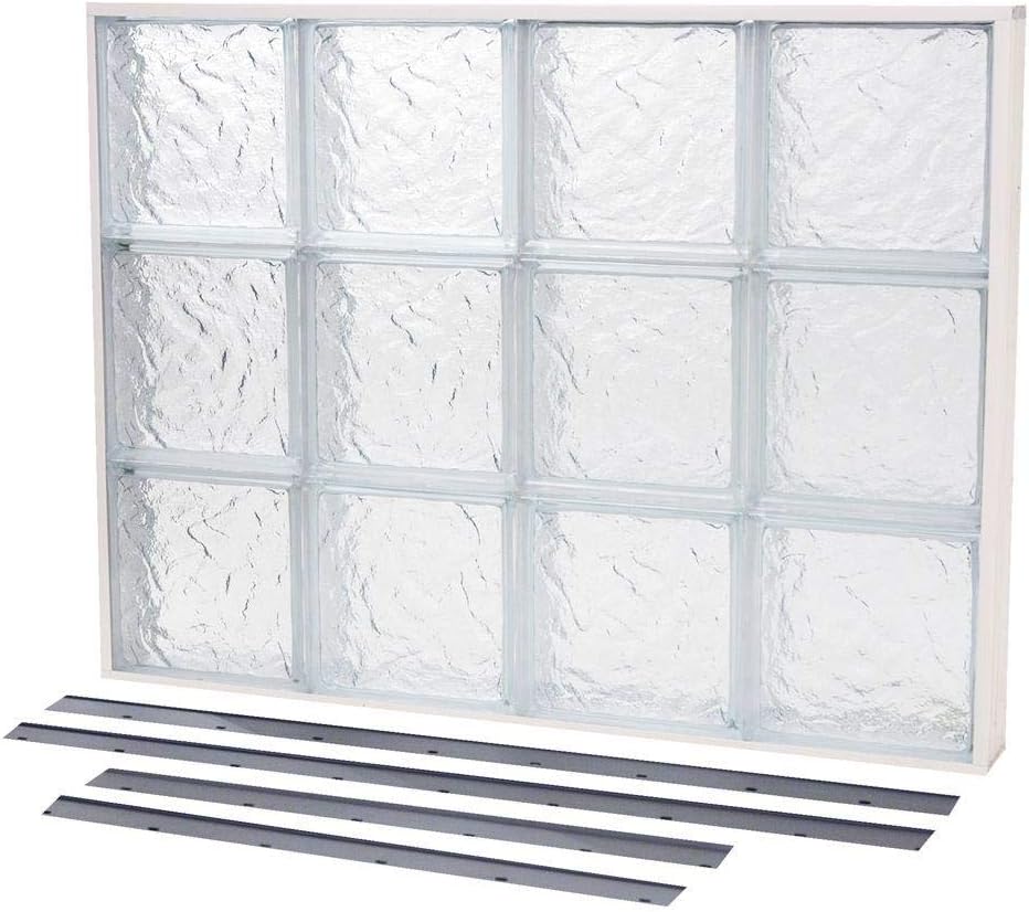 NailUp2 Ice Pattern Solid Glass Block Window