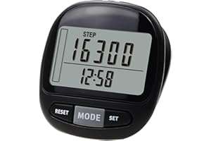 Step Trackers Pedometer for Walking with Distance Calorie Record Counter with Removable Clip and Lanyard Counter Accurate Tra