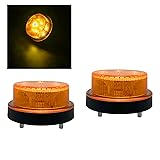 KYTAMYTE 2PCS Amber Strobe Lights for