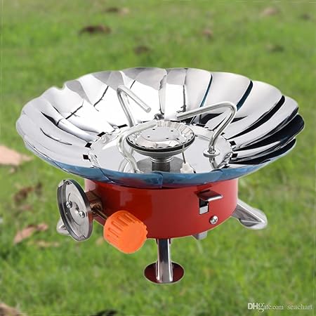 VelVeeta Outdoor Portable Windproof Gas Stove Camping Steel Stove Picnic Gas Burner