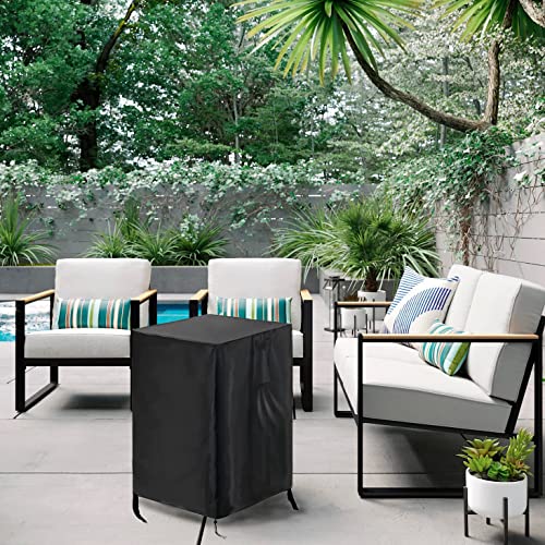 POMER Fire Column Cover, 21inch Square Firepit Cover for Patio Fire