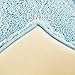 Chesapeake Merchandising 3-Piece Paradise Memory Foam Bath Rug Set, Spa Blue