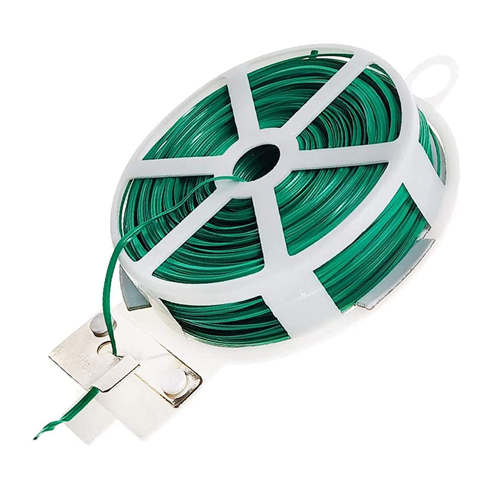 ANCLLO 2 Rolls Green Soft Twist Tie Tomato Plant Tie TPR Garden Supply for Supporting Plants and Home Organizing