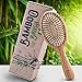 Hair Brush With Natural Bamboo, Best Gentle Detangling Brush for All Hair Types for Men and Women by Marbeian