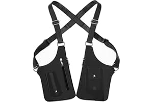 Premium Leather Underarm Shoulder Bag, Adjustable Anti-Theft Hidden Shoulder Holster Bag for Men & Women,Water Resistant