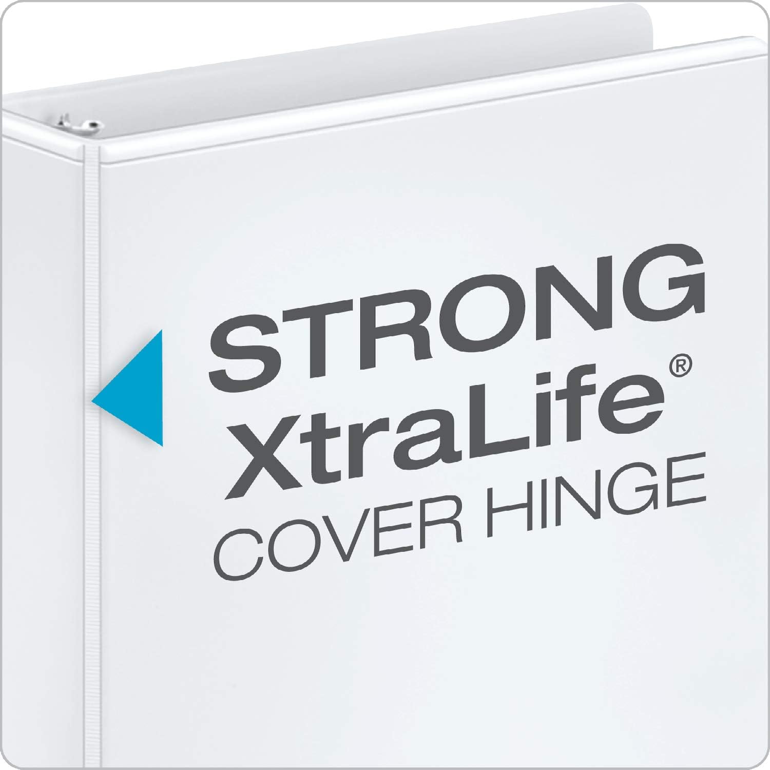 Cardinal Economy 3 Ring Binder, 2 Inch, Presentation View, White, Holds 475 Sheets, Nonstick, PVC Free, 4 Pack of Binders (79520): Office Products
