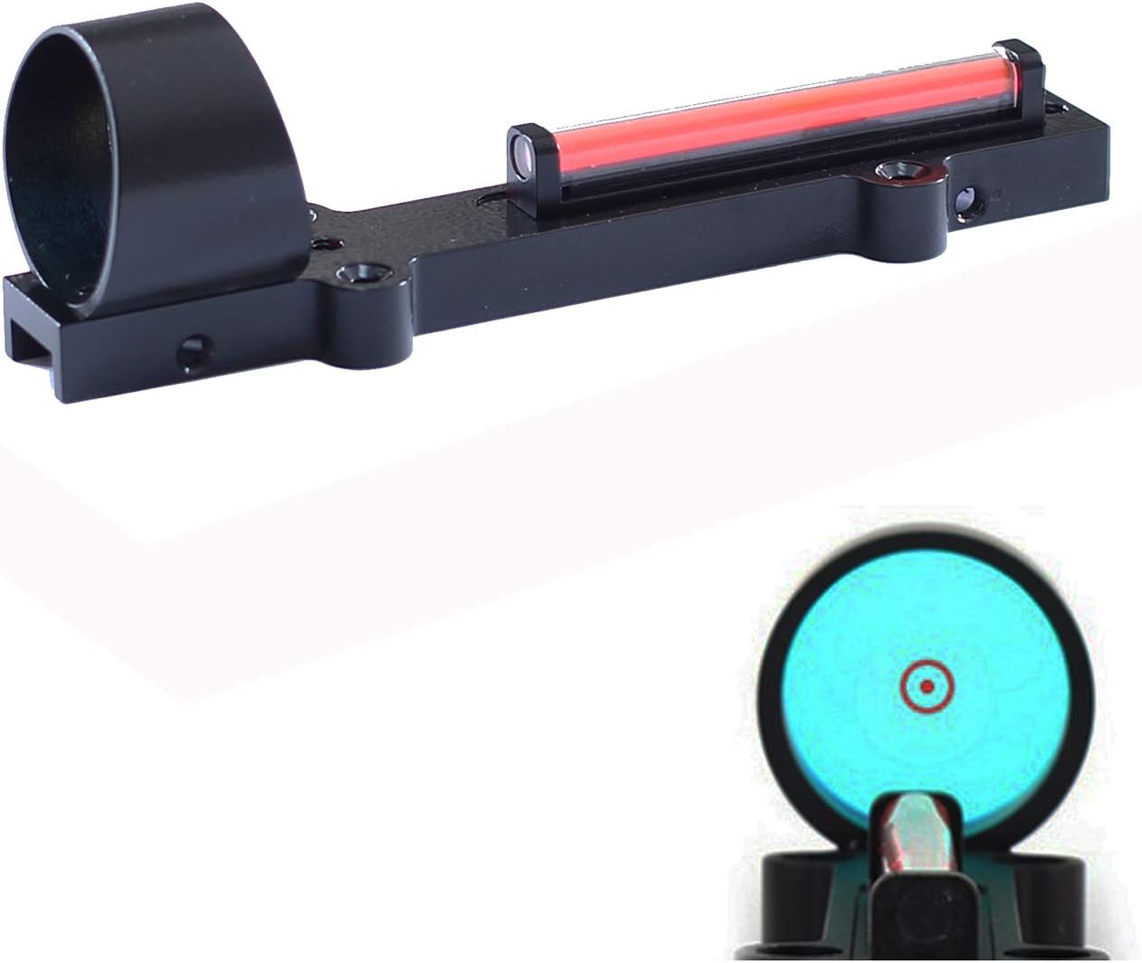 Outdoor Hunting Lightweight Fiber Sight 1x28 Red Dot Optics Sight Scope Hunting Shooting