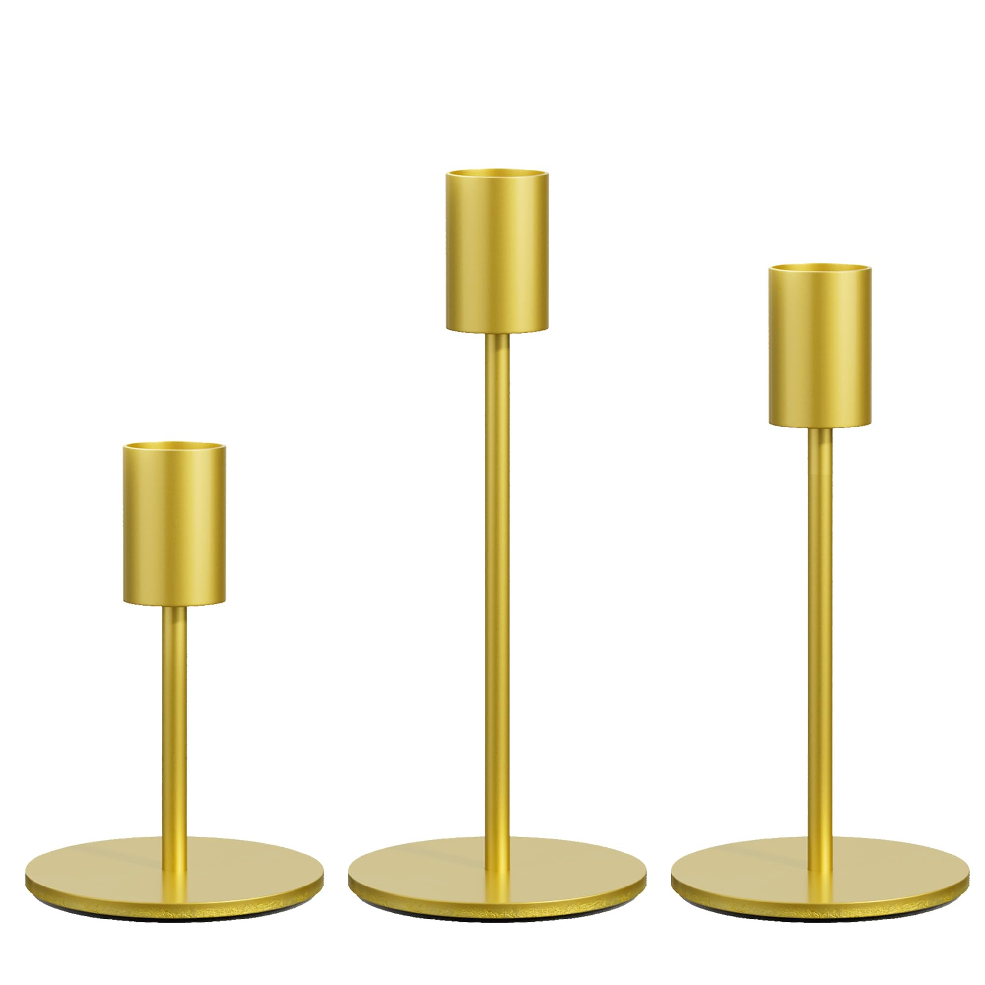 Photo 1 of (only one) FSyueyun Gold Candle Holder Taper Candle Holders, Set of 3 Candle Stick Holders Decor 
