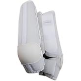 Classic Equine ProTech Hind Splint Boots, White, Medium