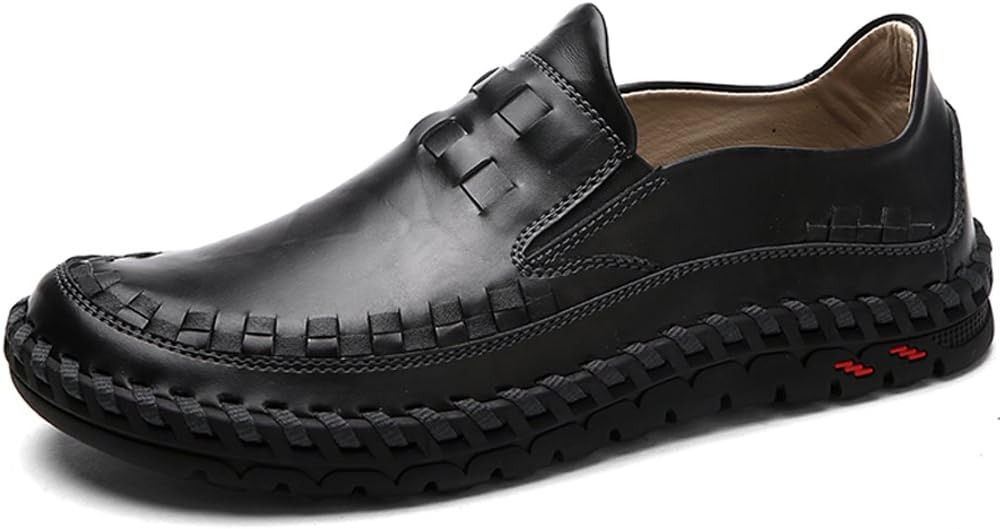 Lakerom Men' Loafers Shoes for Men Slip on Shoes Casual Leather Shoes