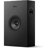 KEF Q4 Meta On-Wall Speaker (Each, Black) - Slim Wall Mount HiFi Speaker for Home Theater Surround Sound &amp; Music with Uni-Q Driver