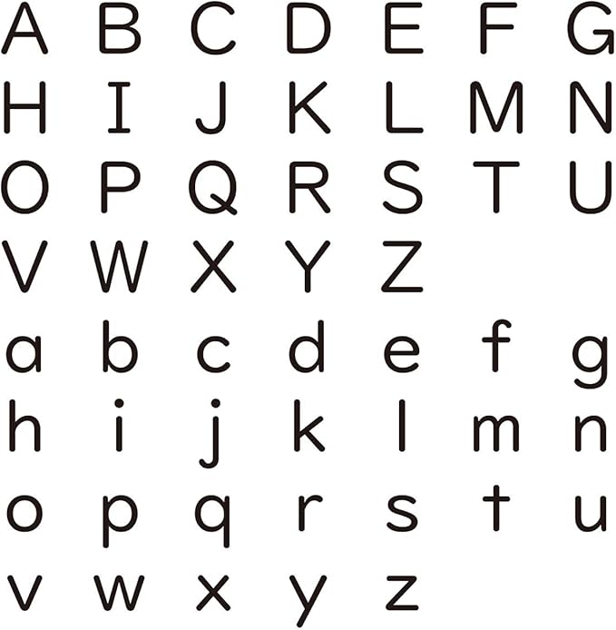 Amazon 名刺サイズ アルファベットカード 大文字 小文字 文字カード 用紙色 白 裏面無地 授業 レッスン用副教材 文房具 オフィス用品