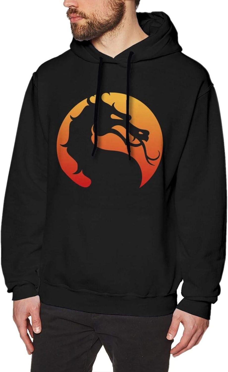 Mortal Kombat Graphic Men's Long Sleeve Hoodies Jacket Sport Hooded