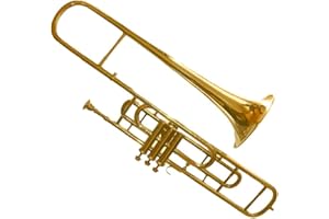 3-Valve Bb Tenor Trombone for Trumpet Crossover Players with Designer Hardcase. NATURAL BRASS FINISH