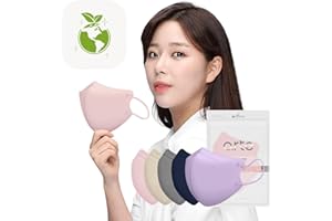 HOMSSEM Arte Korean Mask For Adults Dust Mask Made In Korea 2d–4Layer Protective Filter Ideal Fit for Comfortable 5 Color (Pink 25p)