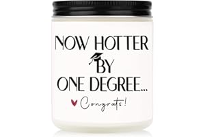 PETALSUN Graduation Gifts for Women, Her- Handmade Lavender Natural Soy Wax Candle (7oz)- 2025 College, Phd, Masters Degree Graduation Gifts for Him