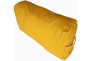 PEACH BLOSSOM YOGA Yoga Bolster Large Rectangular Leg/Back Cushion support for Active Yoga, 25.5"x13.75"x9.5", Removable durable cover for easy care