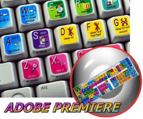 NEW ADOBE PREMIERE KEYBOARD STICKER FOR DESKTOP, LAPTOP AND NOTEBOOK