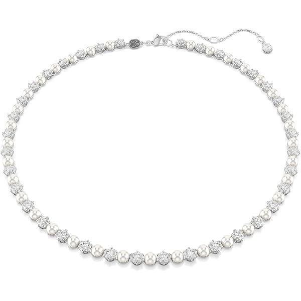 Amazon.com: Swarovski Tennis Matrix 5689623 pearl necklace