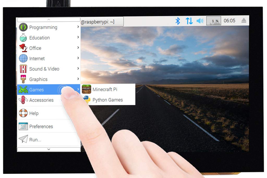 4.3inch Capacitive Touch Display for Raspberry Pi Series and CM3/3+ 800×480 IPS Wide Angle MIPI DSI Interface Up to 5-Points Touch Driver Free