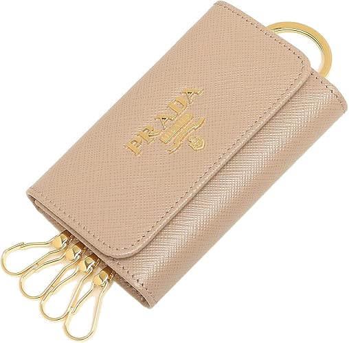 Amazon プラダ キーケース サフィアーノメタルオロ ベージュ レディース Prada 1pg004 Qwa F0236 並行輸入品 キーケース