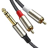 VIOY 1/4 to Dual RCA Audio Cable [10 ft], Gold
