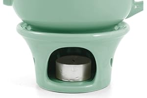 OLD AMSTERDAM PORCELAIN WORKS Metropolitan Tea Seafoam Green Ceramic Teapot Warmer