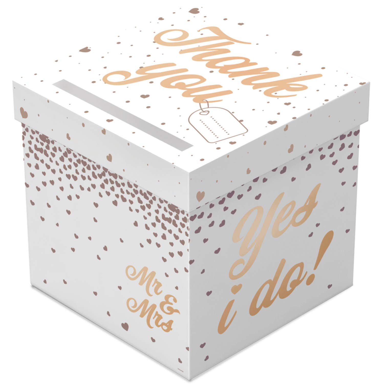 Folat 21424 Rose Gold Wedding Letter Box