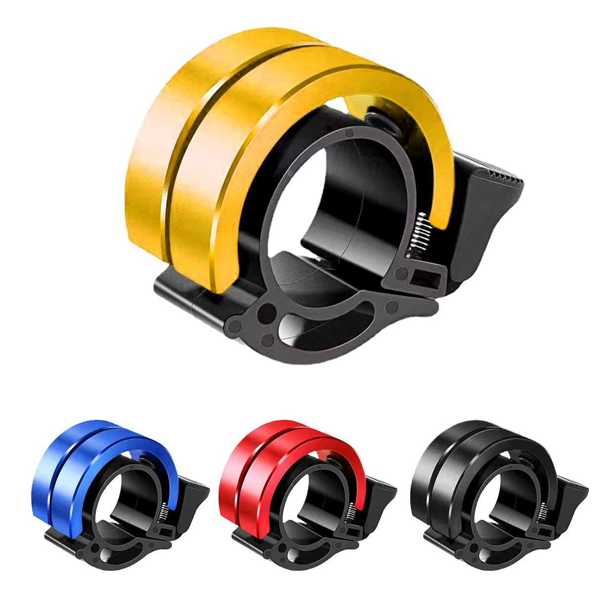 Garegce Bike Bell for Kids and Adults - 90db Loud Crisp Clear Sound, Durable Alloy, Fits 2.2cm/0.87in Handle - for Road and Mountain Bicycles