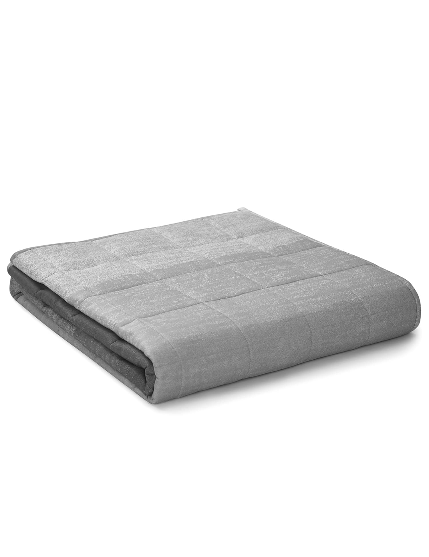 Photo 1 of YnM Cooling Weighted Blanket — Oeko-Tex Certified Material (Gradient Dark Grey, 60"x80" 20lbs), Suit for One Person(~190lb) Use on Queen/King Bed