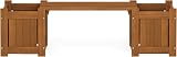 Furinno FG20464 Hardwood Mini Planter Box Meranti Natural 26.16 x 100.33 x 29.72 view 9