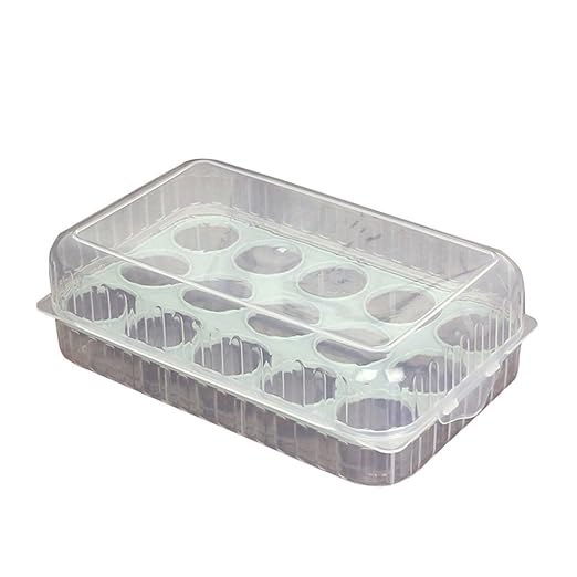 Display08 - Estuche organizador para 15 huevos de nevera azul ...