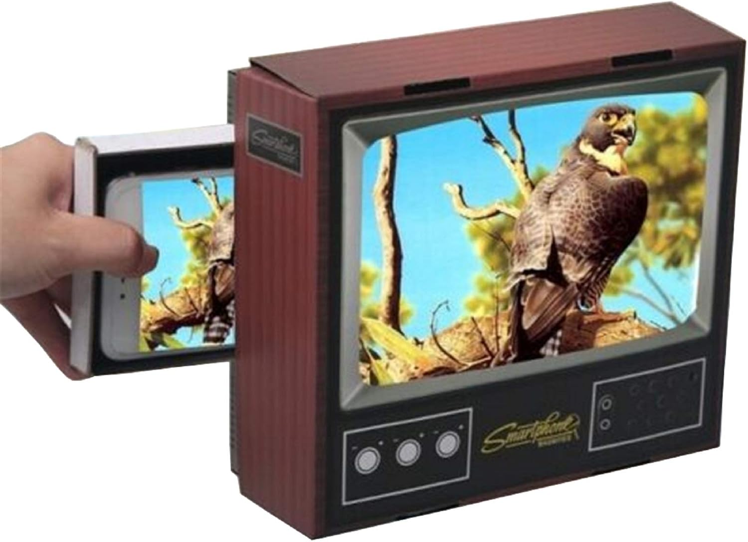 Retro TV Phone Holder Phone Screen Magnifier Portable Mini