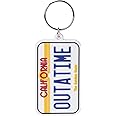 Back to the Future, RK38572C, Back To The Future - License Plate Rubber Keychain, Multi-Color, 4.5 x 6cm, Multi-color, 4.5 x 6 x 1.3 cm, Casual