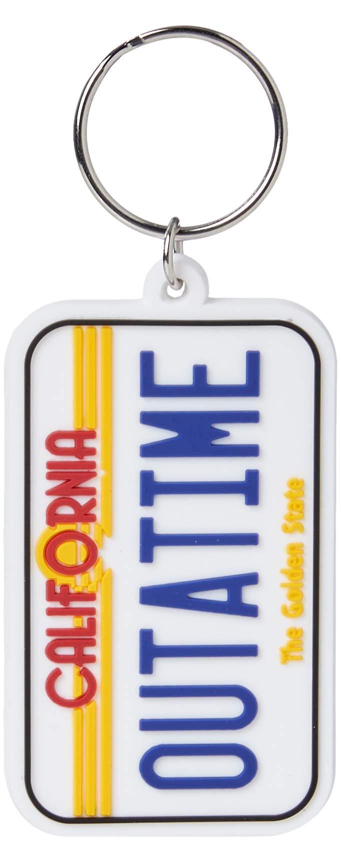 Back to the Future, RK38572C, Back To The Future - License Plate Rubber Keychain, Multi-Color, 4.5 x 6cm