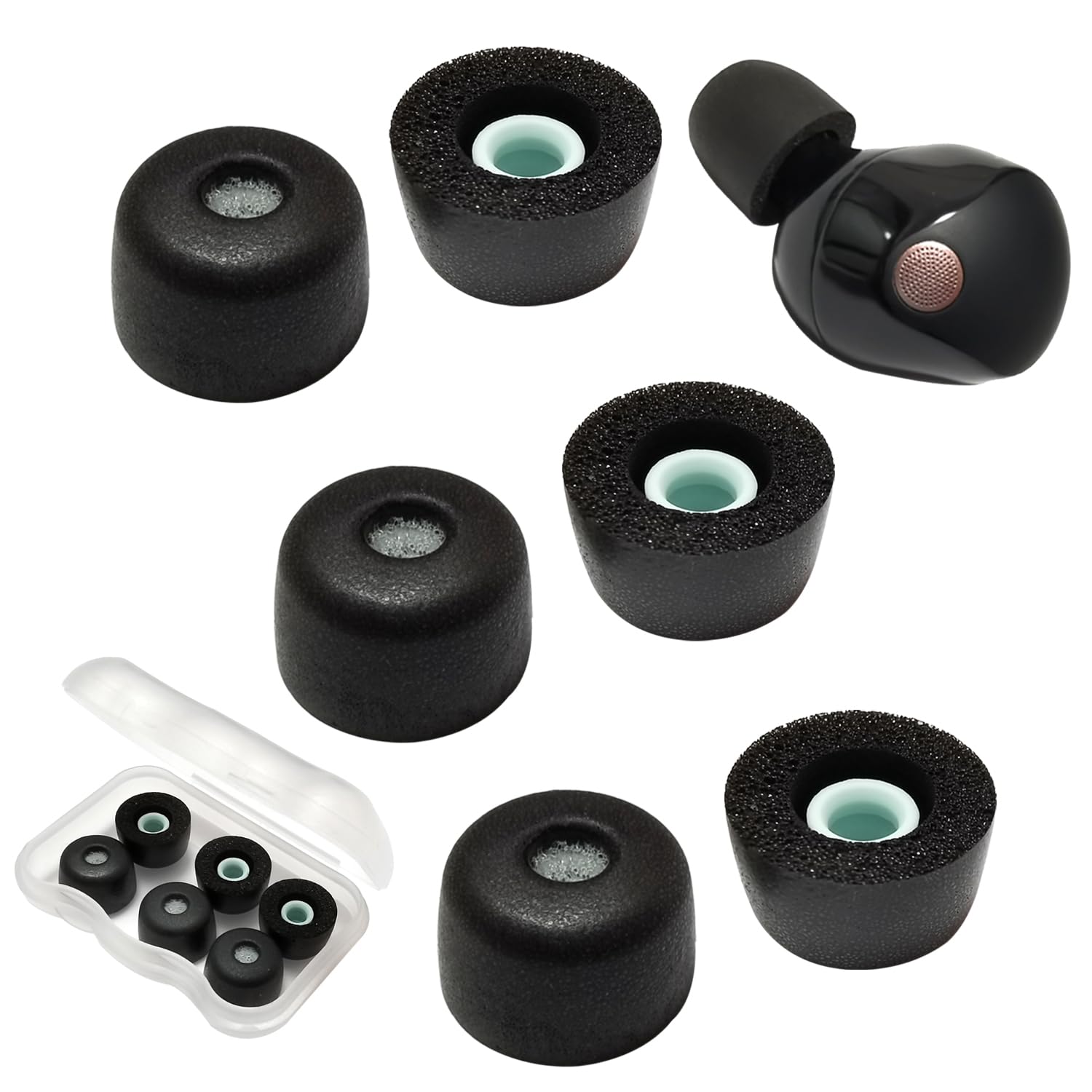 Memory Foam Replacement Earbuds Tips for Sony WF-1000XM5 with Filter Screen