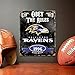 Party Animal NFL Baltimore Ravens Embossed Metal Sign