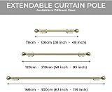 Aspire Homeware Extendable Curtain Pole 120 210 cm Antique Brass 28 mm view 7
