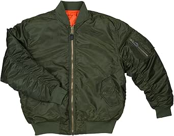 black and orange flight jacket