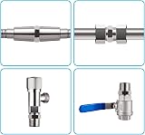 OFFO Shower Hose Connector G1/2 Stainless Steel Extension Fitting Silver view 7