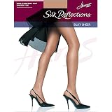 Hanes Damen Strumpfhose Mit Control Top – Durchsichtiger Zehenbereich, Seidig Weich (1er Pack)