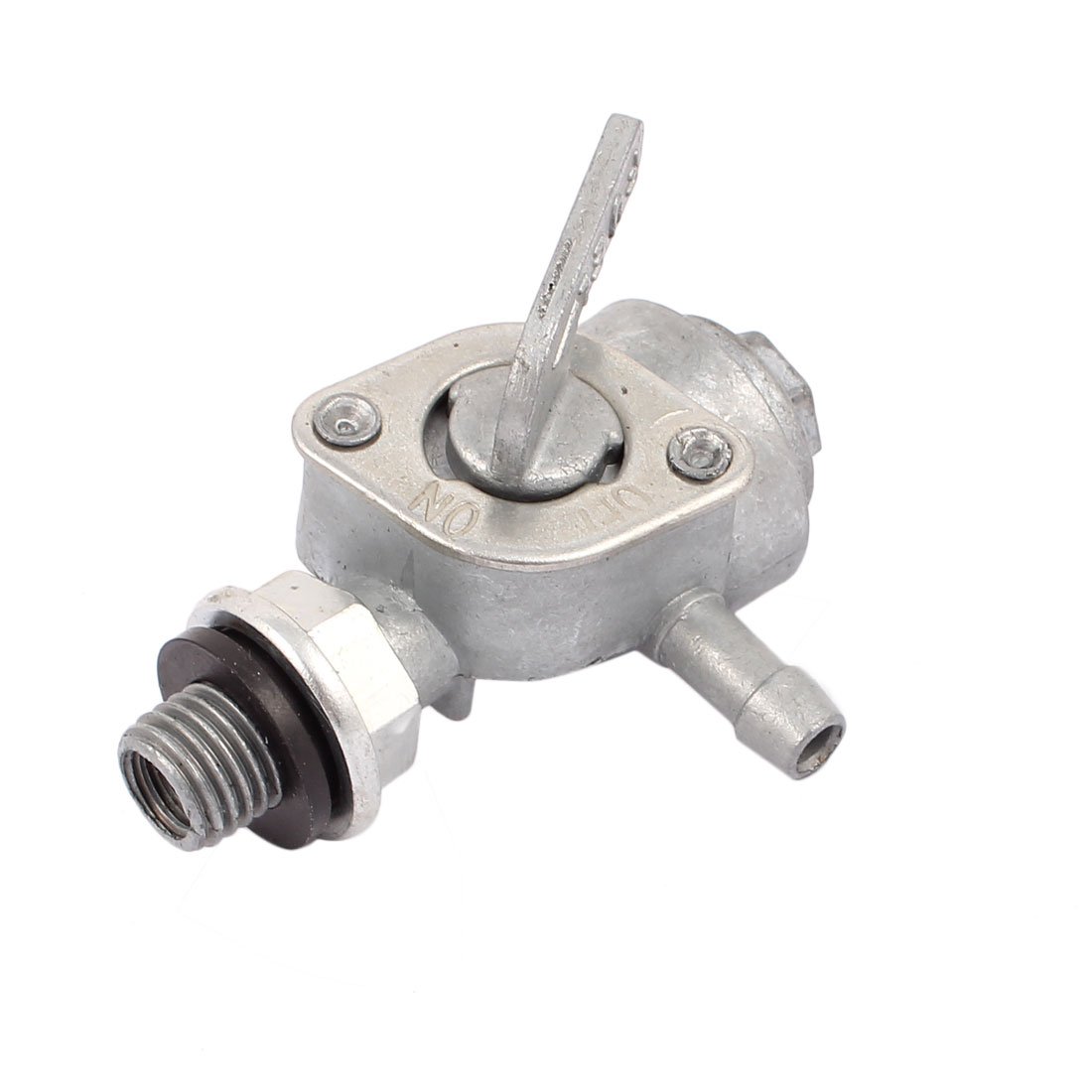 sourcingmap Single 10mm Male Thread Air Compressor Oil Fuel Drain Valve Silver Tone