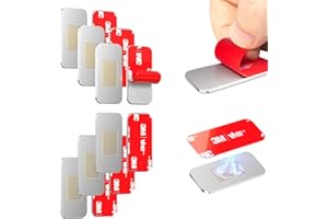 PHIXBEAR 6-Pack No-Drill Invisible Magnetic Cabinet Catches, Stainless Steel with Strong Adhesive Made of 3M - for Kitchen, Bathroom & Closet Drawers