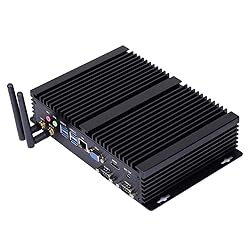 HUNSN Fanless Industrial PC, Mini Computer, Intel
